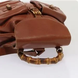 Gucci | Bags | Geniune Gucci Brown Leather Backpack With  display picture 1